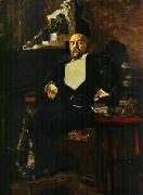 Mikhail Vrubel Portrait of Savva Mamontov Germany oil painting artist